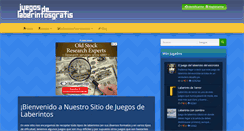 Desktop Screenshot of juegosdelaberintosgratis.com