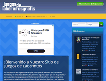 Tablet Screenshot of juegosdelaberintosgratis.com